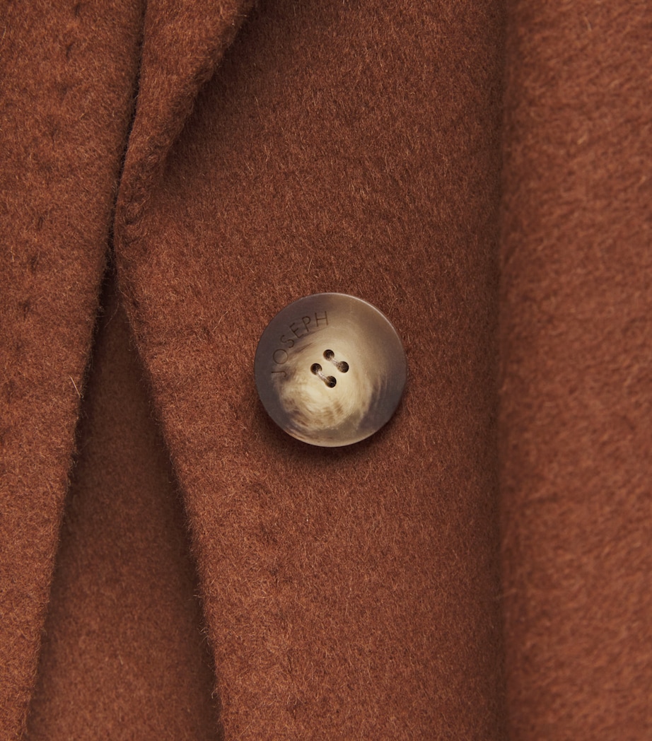 Joseph Womens Wool-Cashmere Spencer Coat Cinnamon Image 5