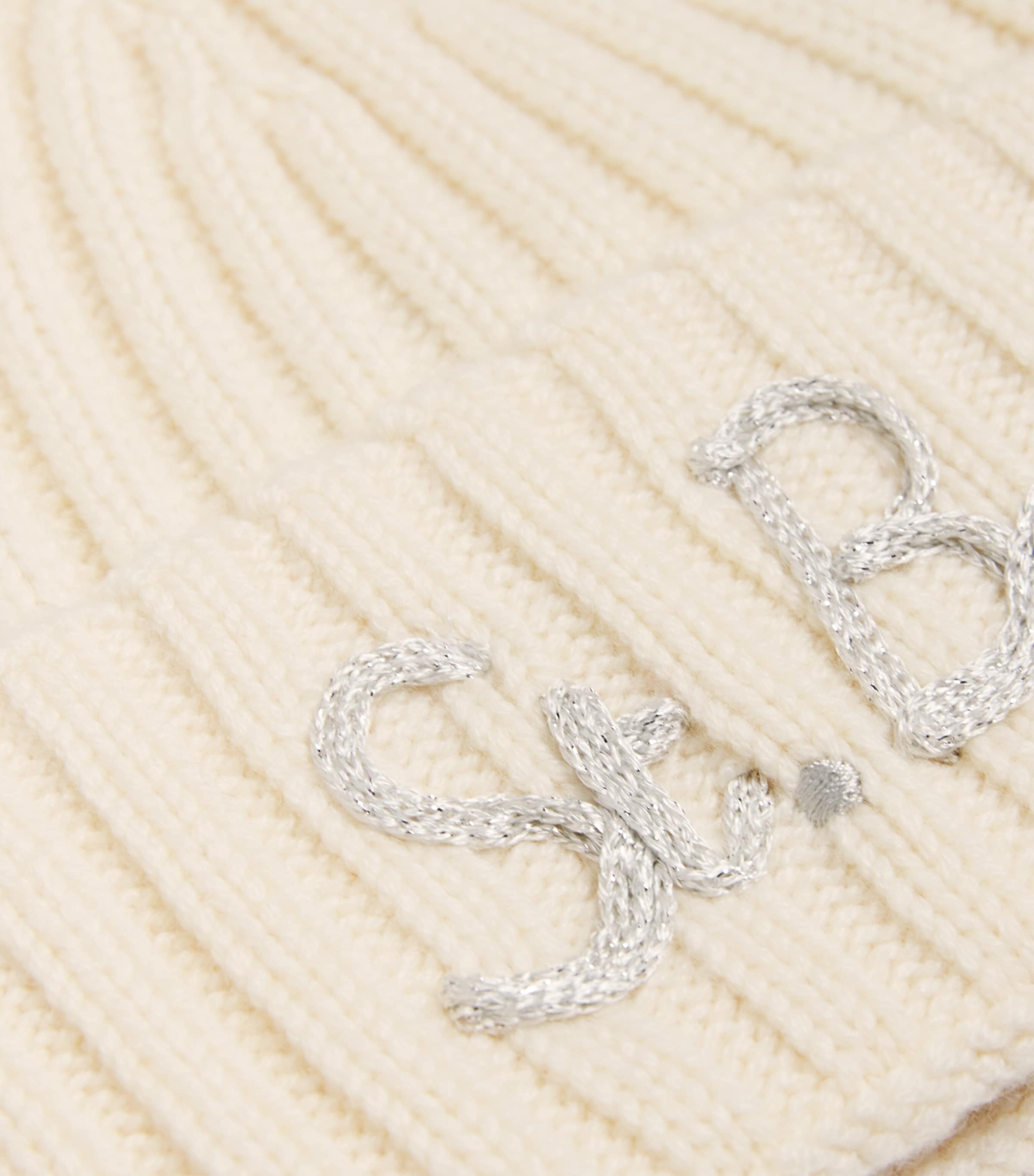 Wool-Blend Ribbed Logo Beanie 01918ISTBARTH10AR Image 3