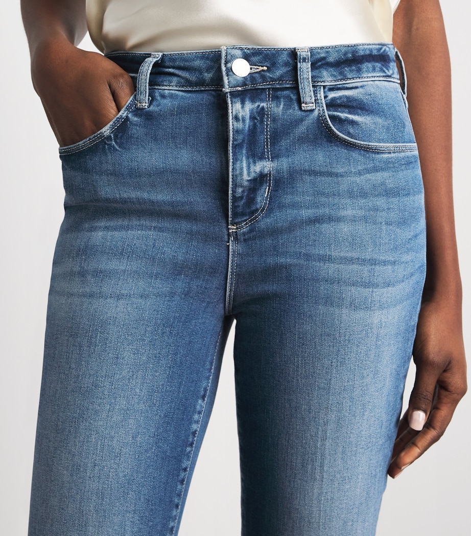 L'Agence Womens Ruth Straight Jeans Cambridge Cmbr Image 3