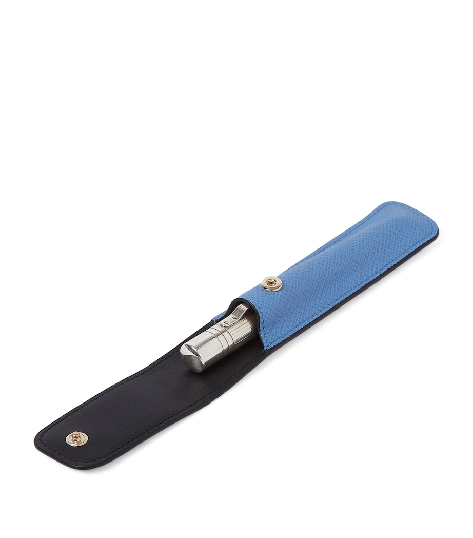 Panama Leather Pen Sleeve NILE BLUE Image 4
