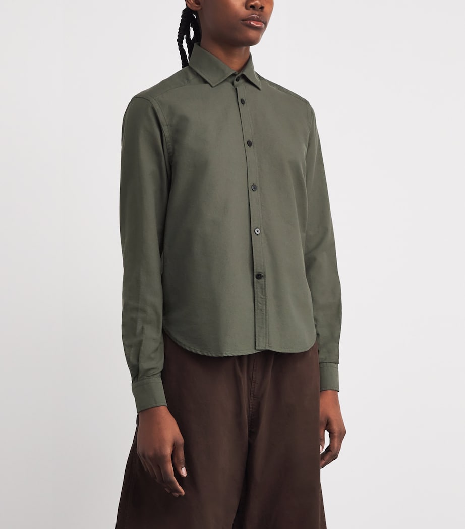 Cotton-Wool Classic Shirt DARK KHAKI Image 3