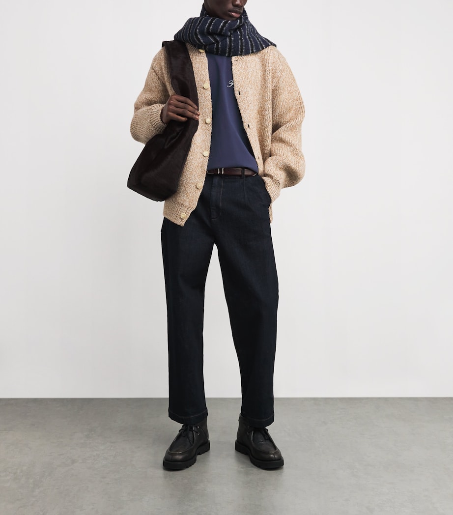 Organic Cotton Tailor Logo T-Shirt NAVY Image 2