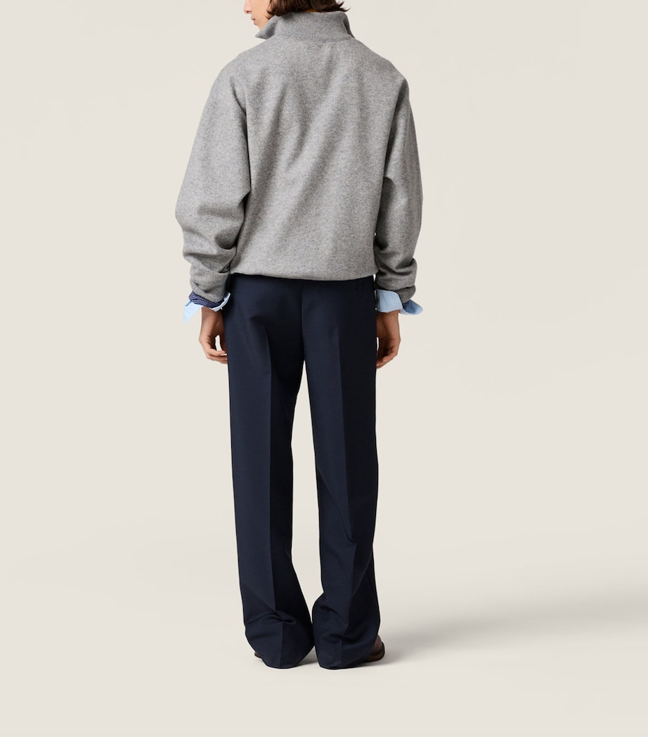 Miu Miu Womens Cashmere Zip-Up Cardigan Image 3