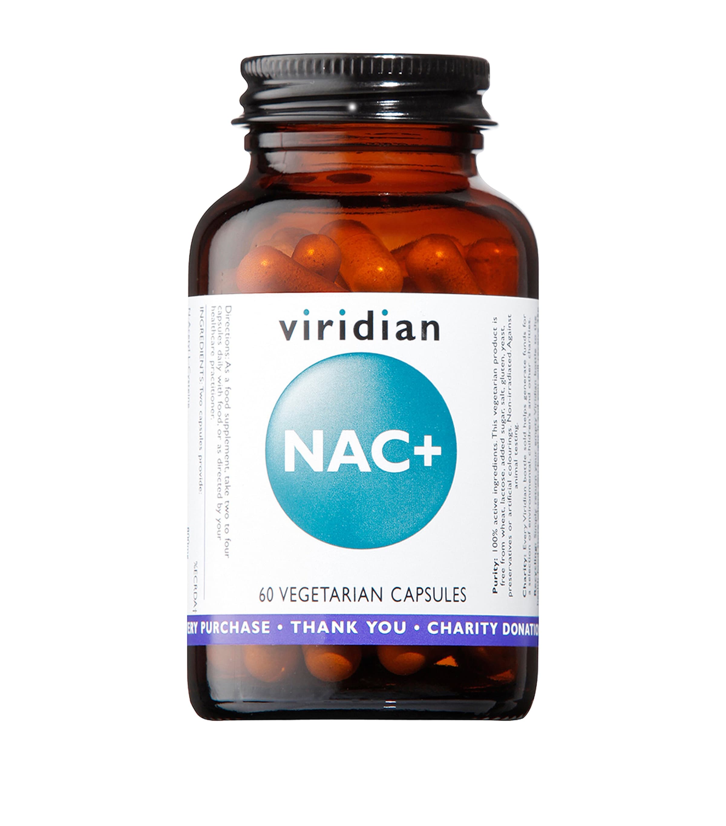 Viridian NAC+ Supplement (60 Capsules) | Health & Wellbeing | Vitamins & Supplements | Body Care | Beauty Supplements | Designers | Viridian