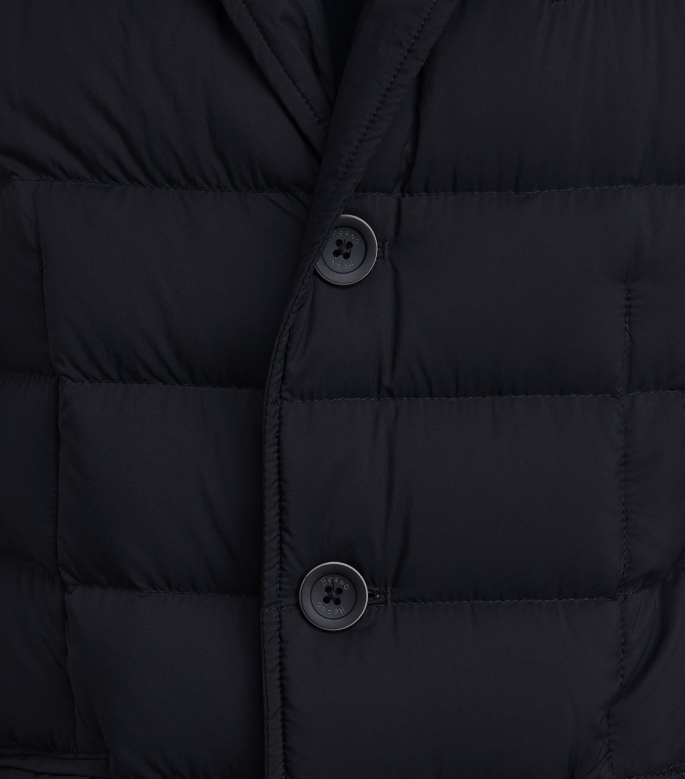 Herno Mens Down Quilted Puffer Jacket Black Image 3