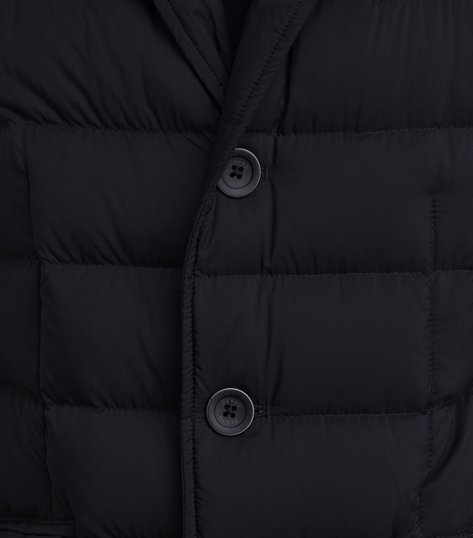 Herno Mens Down Quilted Puffer Jacket Black Image 3