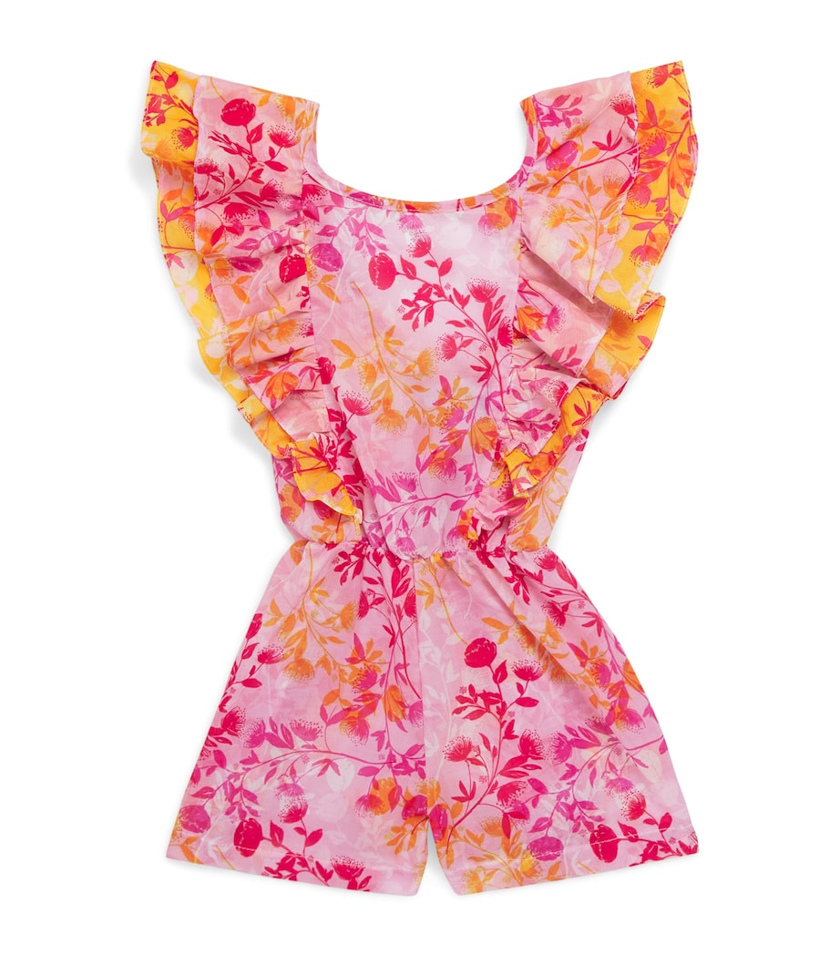 MARIE RAXEVSKY Botanical Print Jumpsuit (2-12 Years) Botanical Pink Image 1