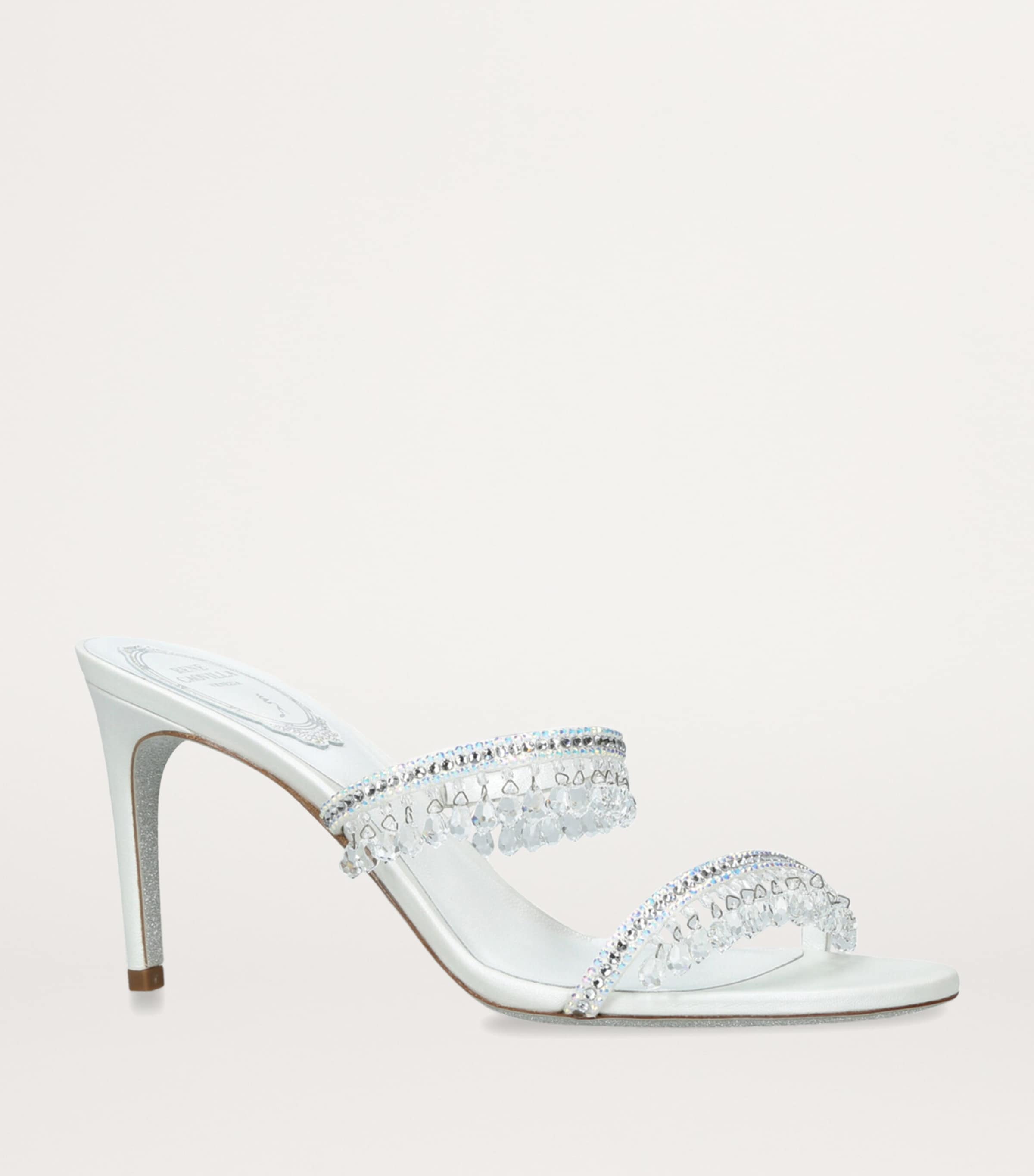 Embellished Chandelier Mules 80 WHITE Image 3