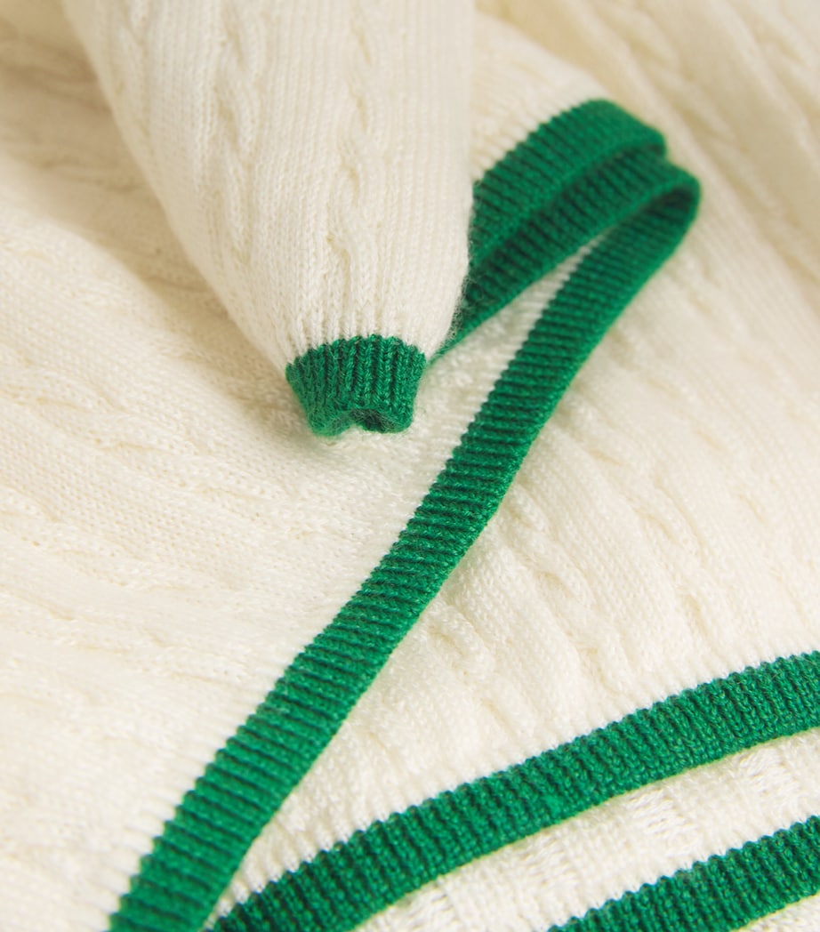 Cashmere-Silk Cropped Hoodie KELLY GREEN MULTI Image 5