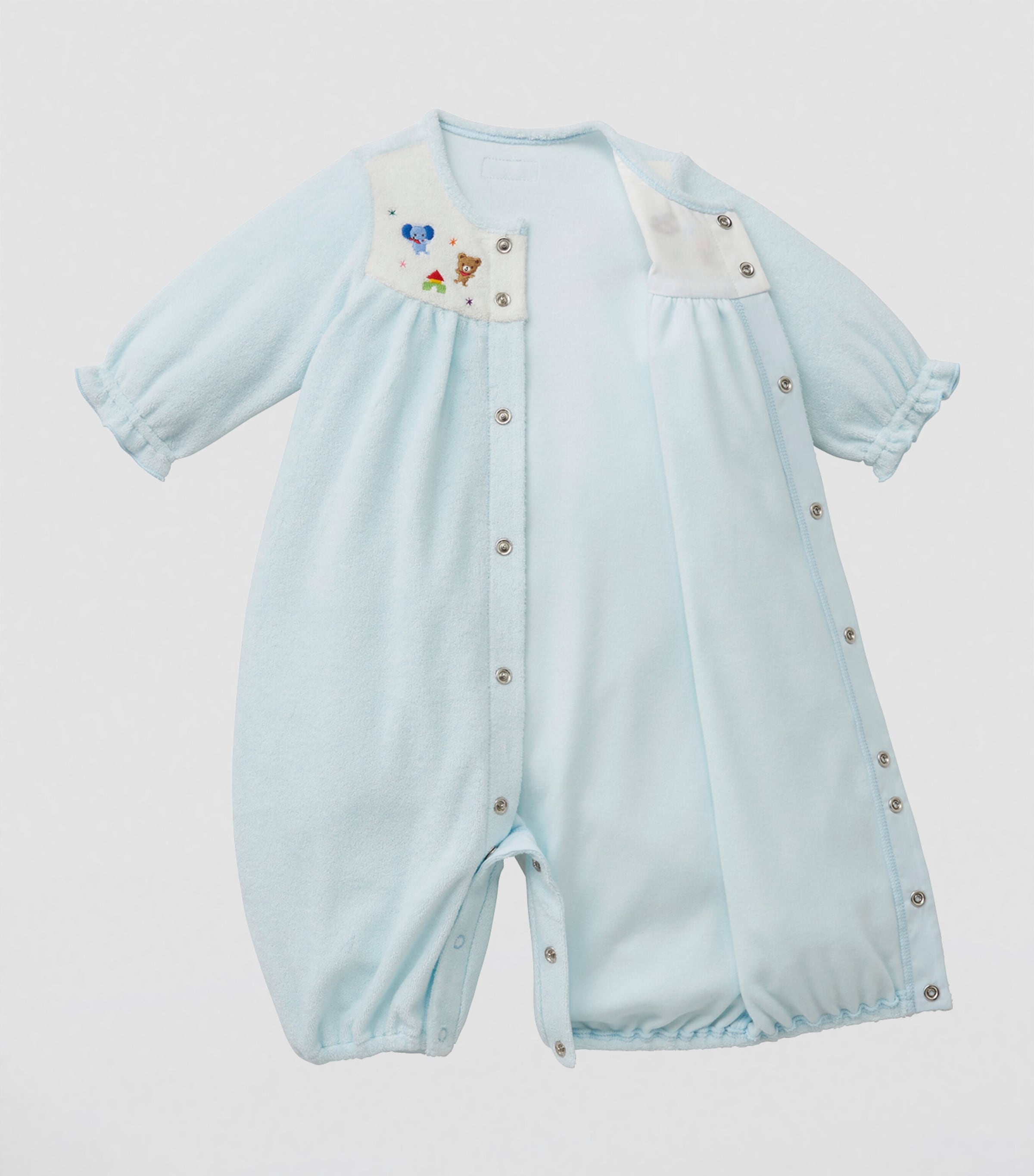Cotton-Blend Playsuit (0-3 Months) 15 Image 3