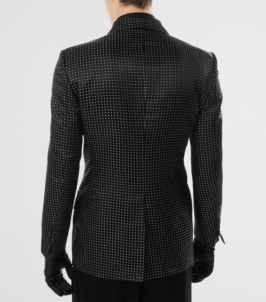 Mulberry Silk Dotted Blazer NNL Image 5