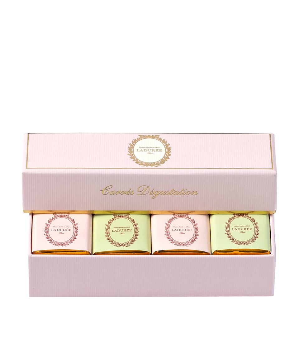 Ladurée Box of 28 Dark and Milk Chocolate Squares