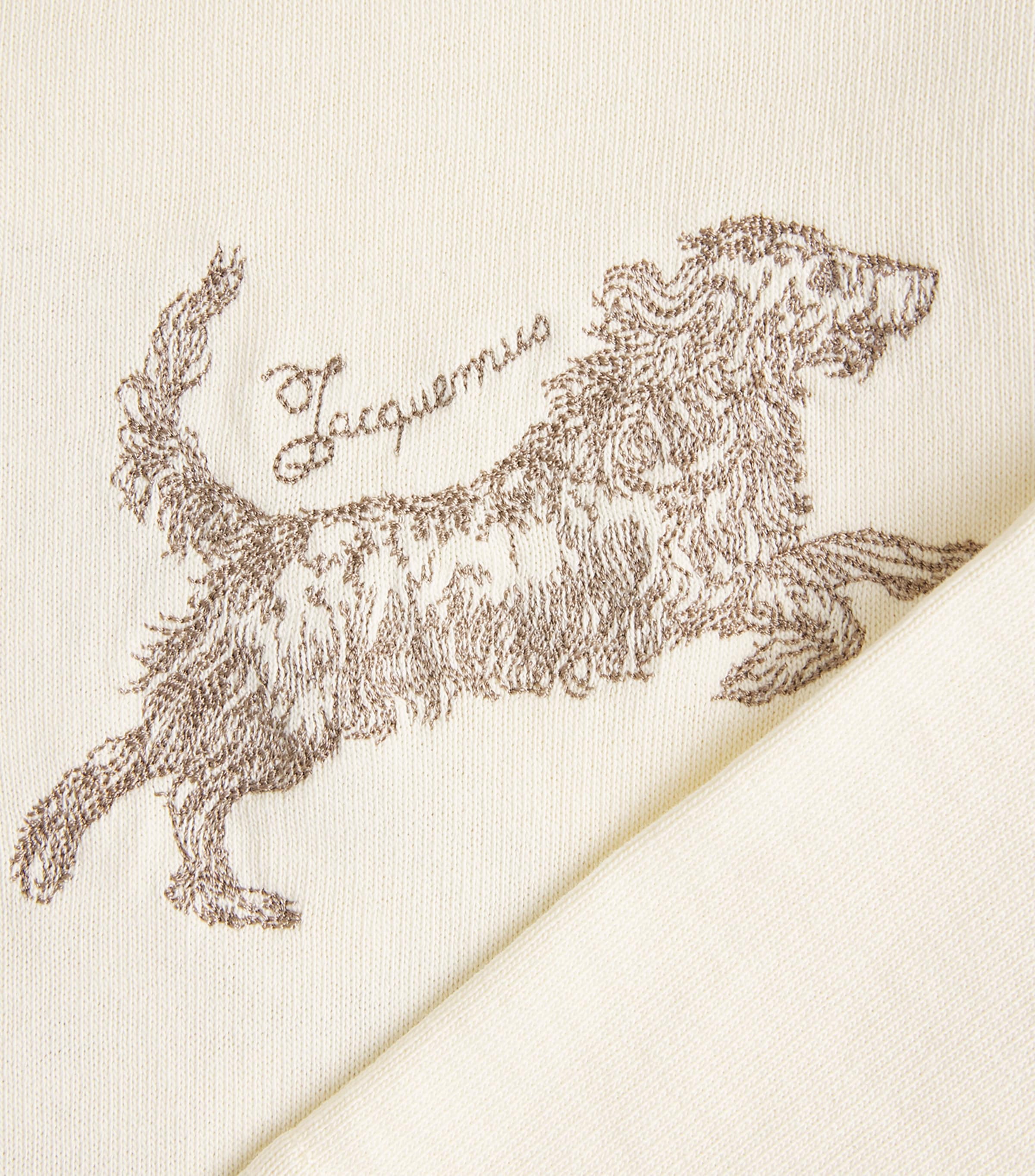 Jacquemus Mens Cotton The Rita T-Shirt Multi Beige Image 6