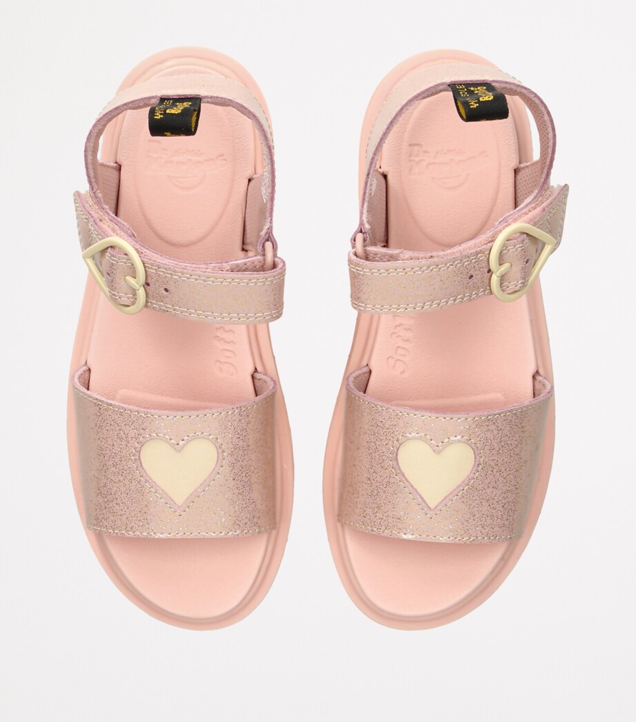 Leather Marlowe Hearts Sandals PALE PINK Image 4