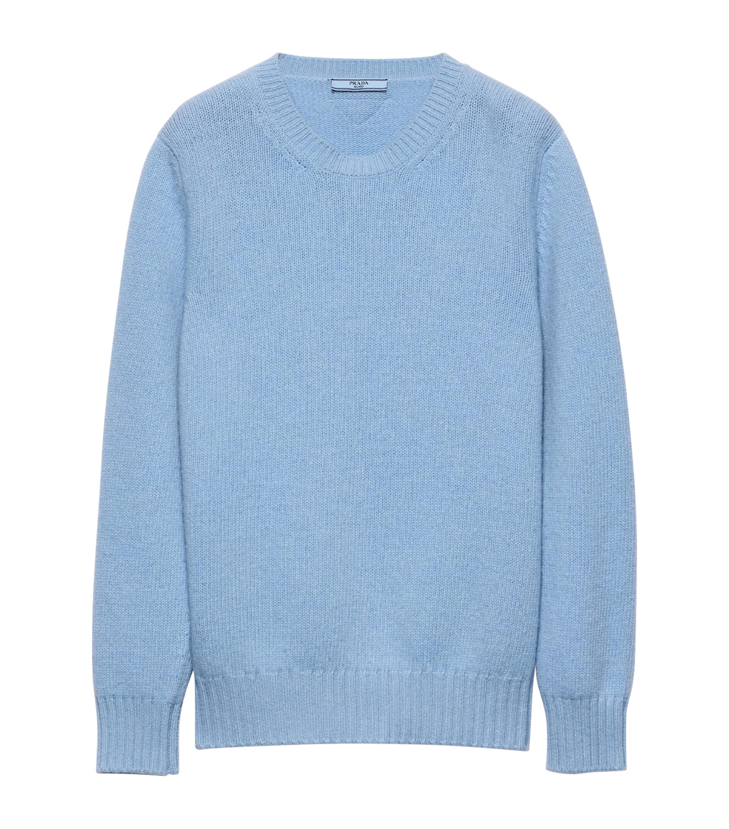 Prada Wool Cashmere Crew Neck Sweater Harrods UK