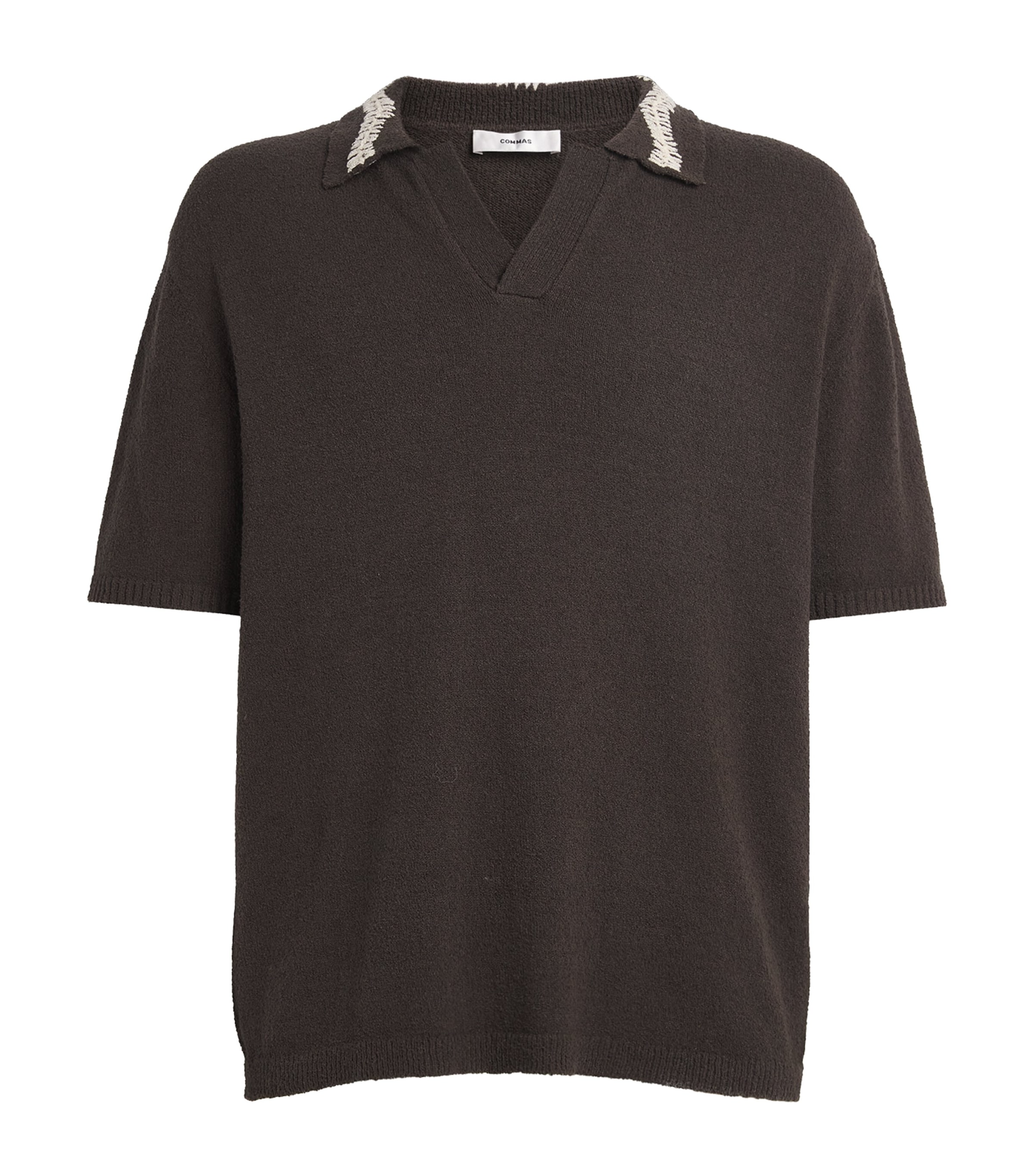 Crochet-Detail Polo Shirt