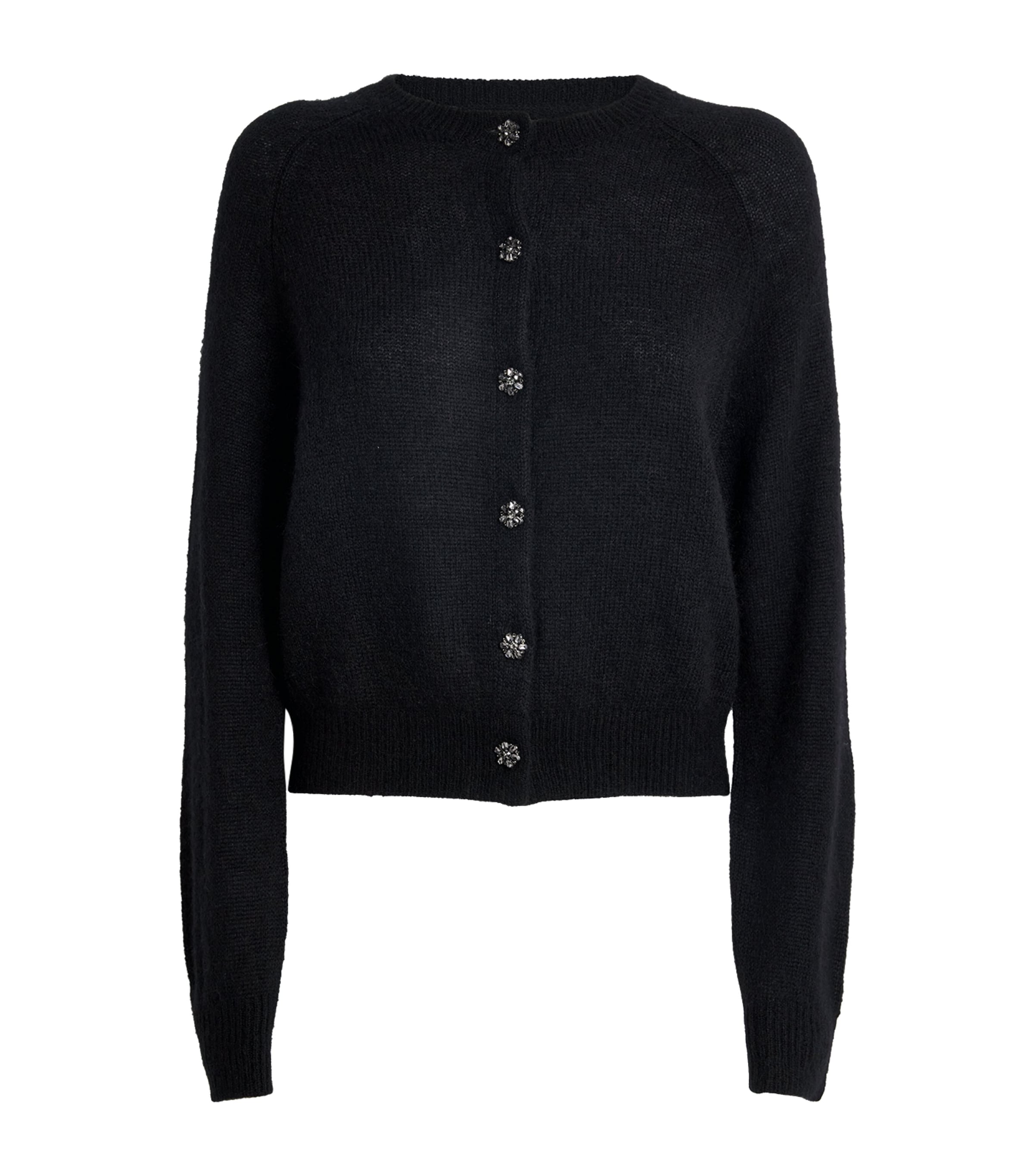 Crystal-Button Petra Cardigan BLACK Image 1