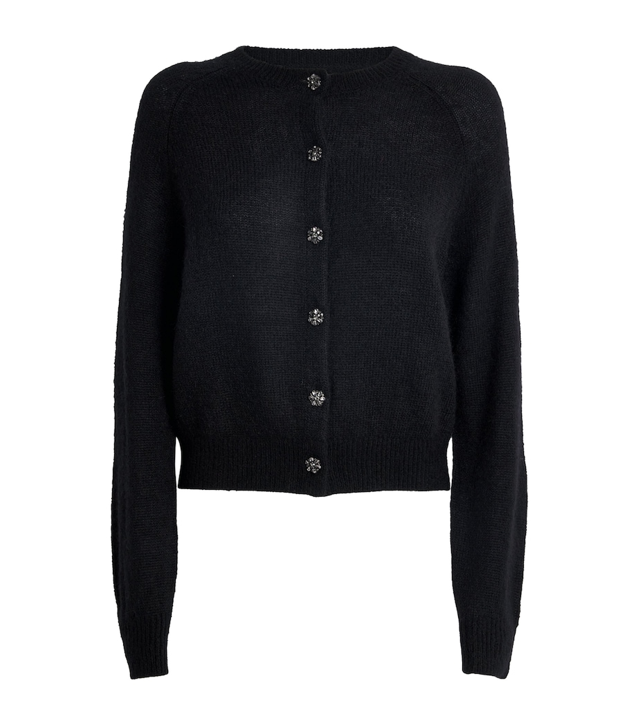 Crystal-Button Petra Cardigan BLACK Image 1