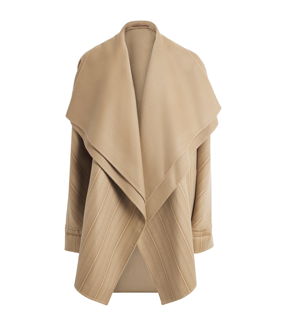 RETORI Virgin Wool Reversible Coat Snd/drk Tp/yl
