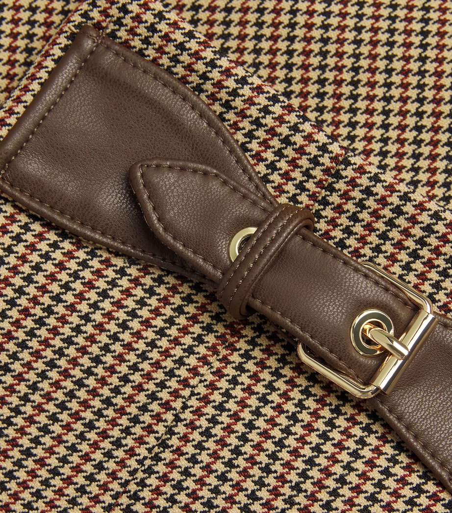 Check Belted Mini Skirt MULTICOLORED Image 5