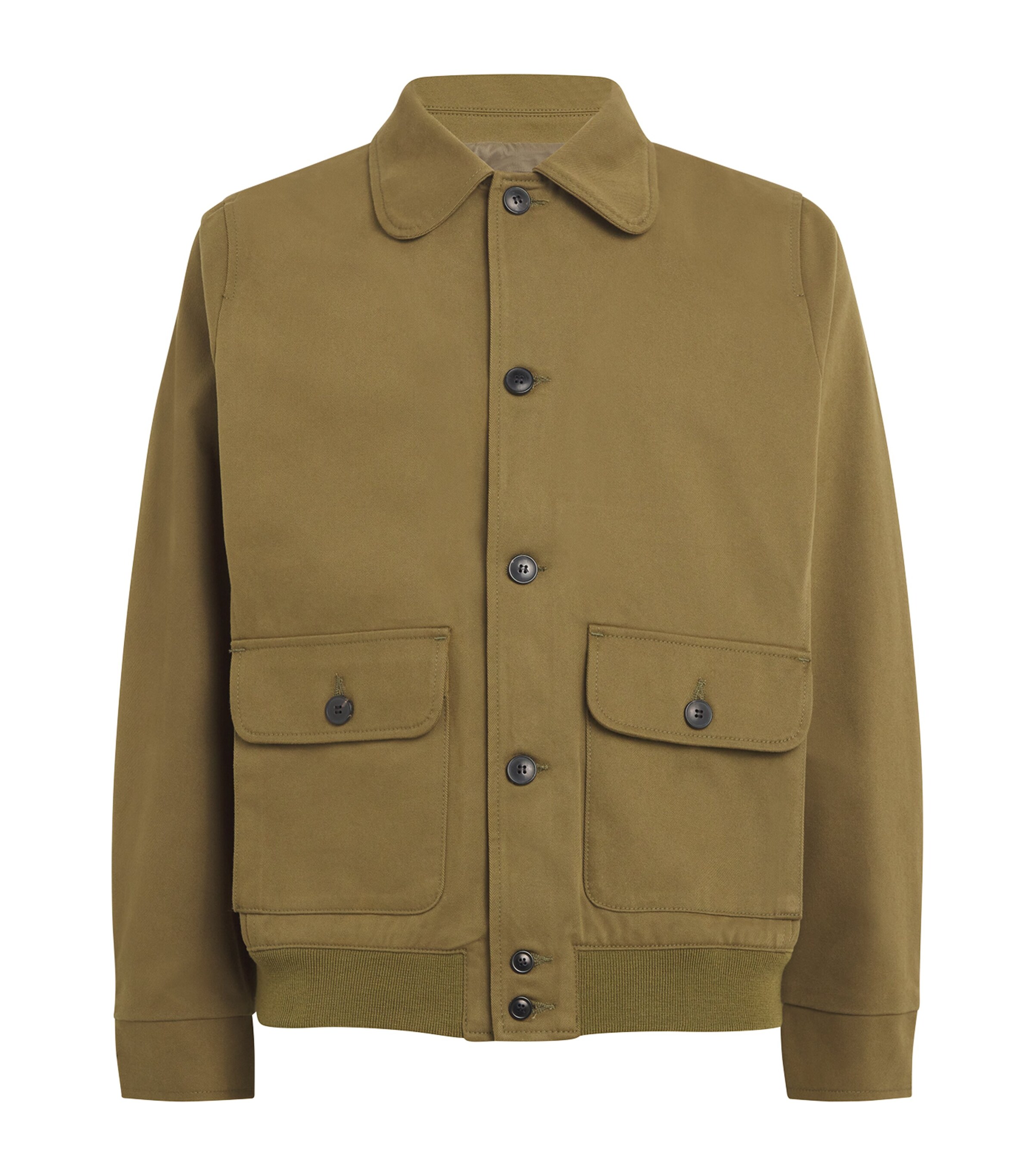 Cotton Utility Jacket ARMY GREEN Image 1
