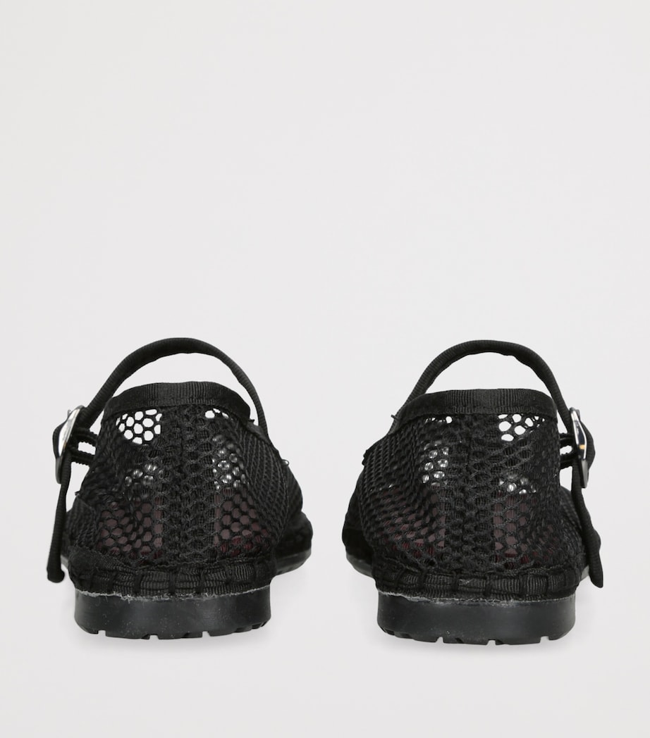 Mesh Isabella Ballet Flats BLACK Image 2