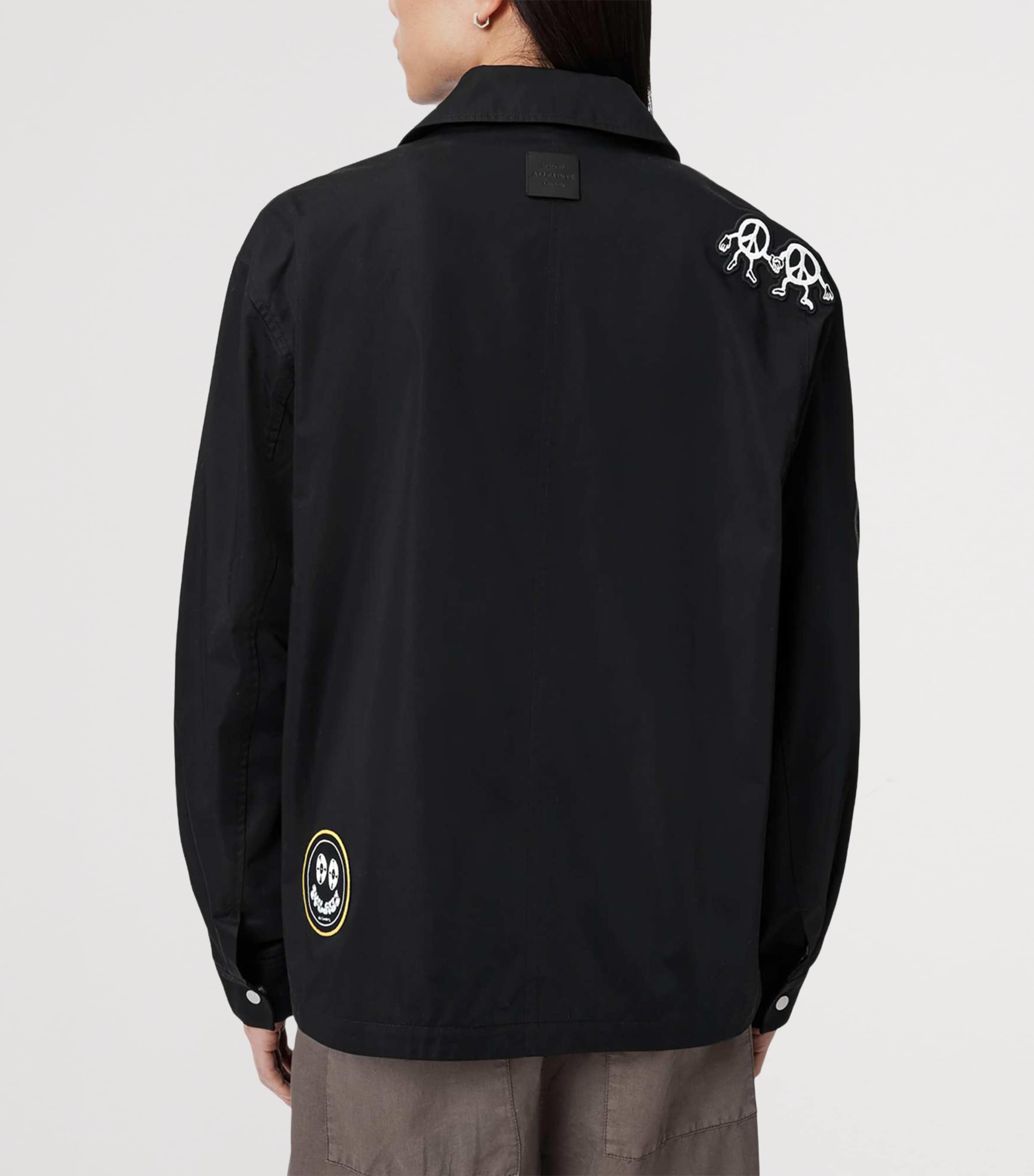 AllSaints Black Soundman Coach Jacket | Harrods US