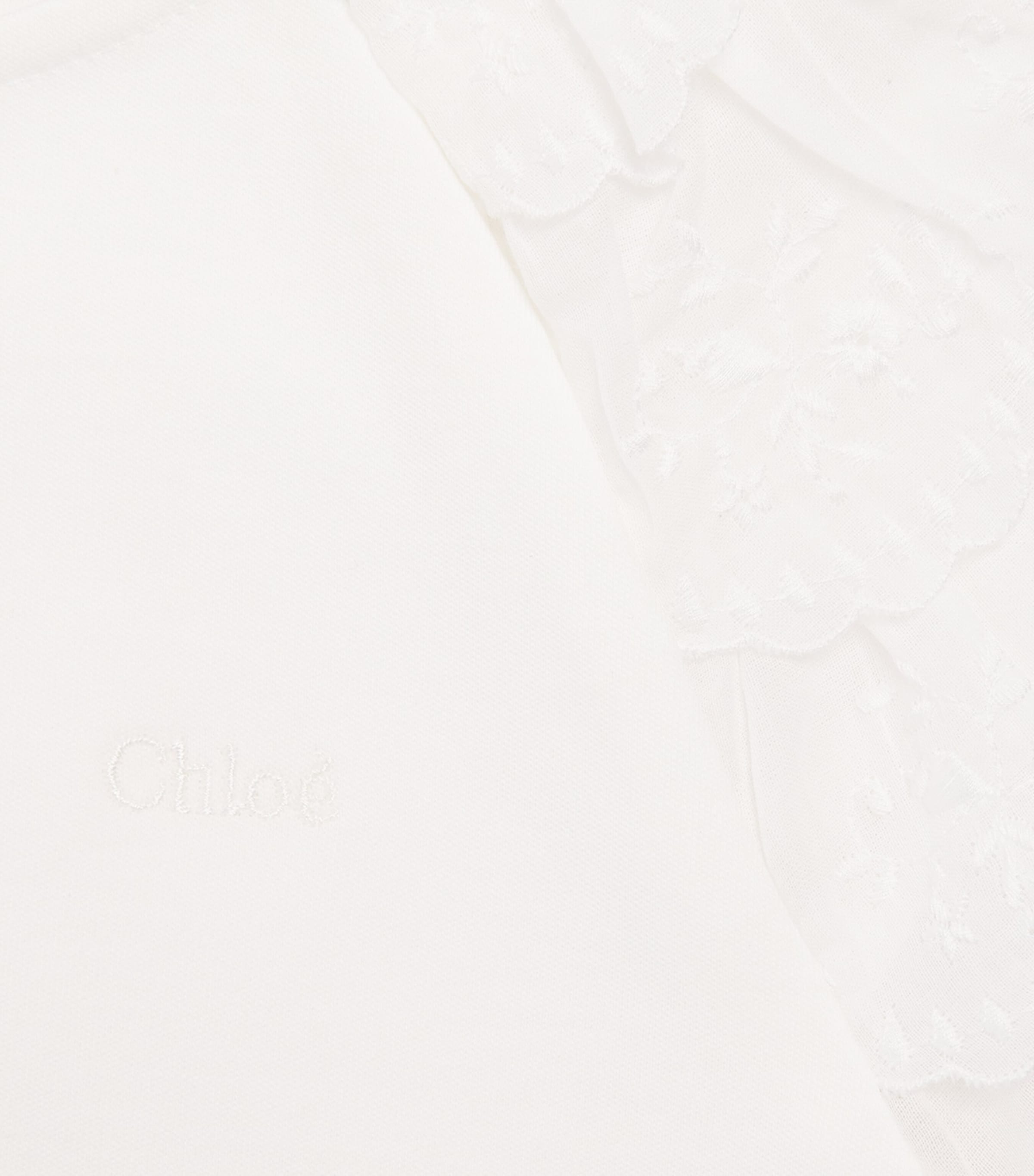 Cotton Embroidered-Sleeve T-Shirt (4-14 Years) C20853/117OFFWHITE Image 3