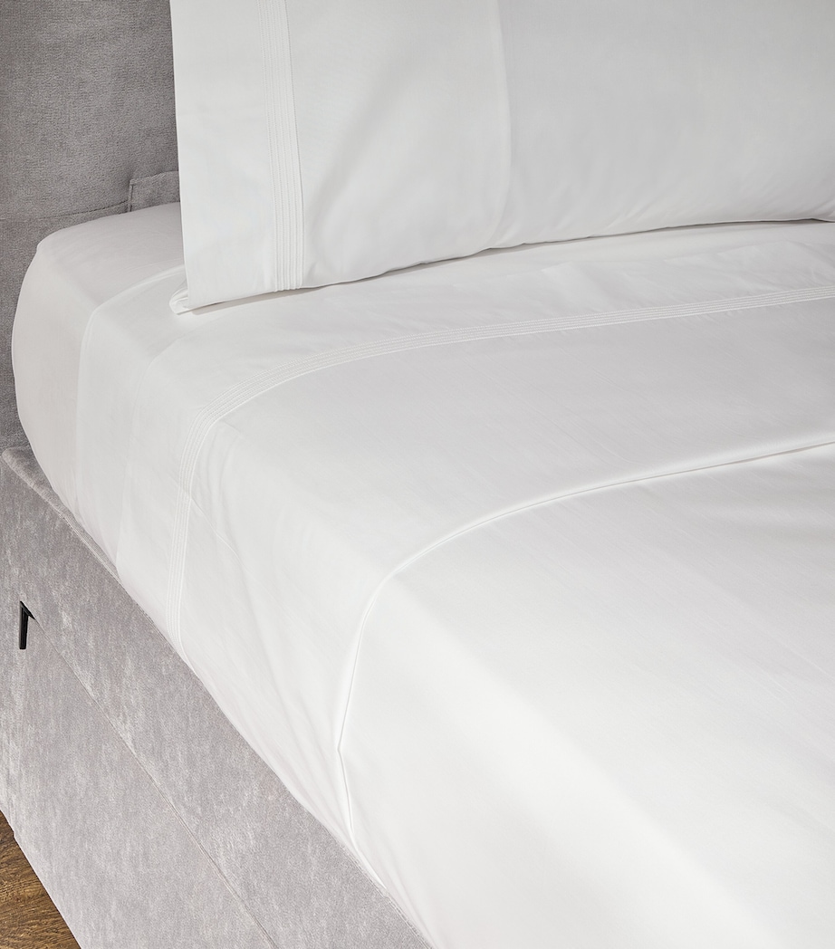 Barley King Flat Sheet (275cm x 295cm) WHITE Image 4