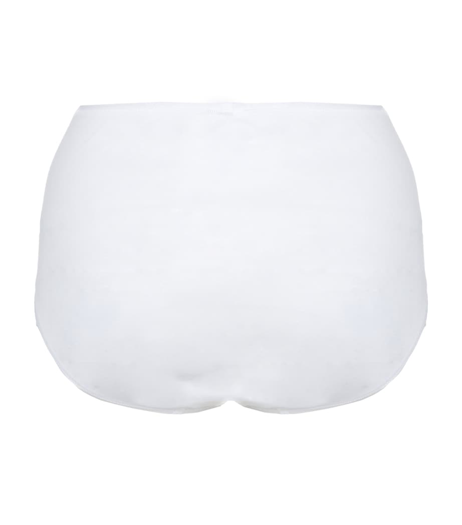 Cotton Seamless Maxi Brief WHITE Image 3