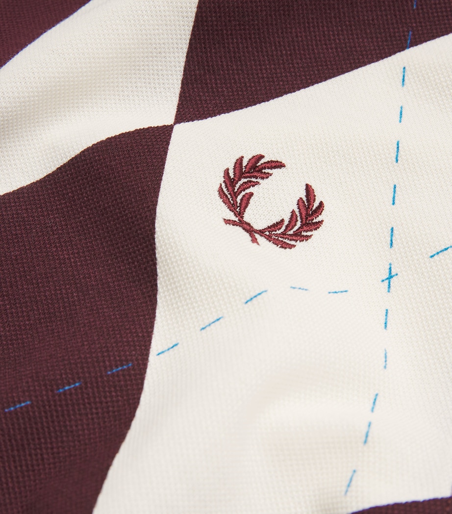 Cotton Argyle Polo 560-ECRU Image 5