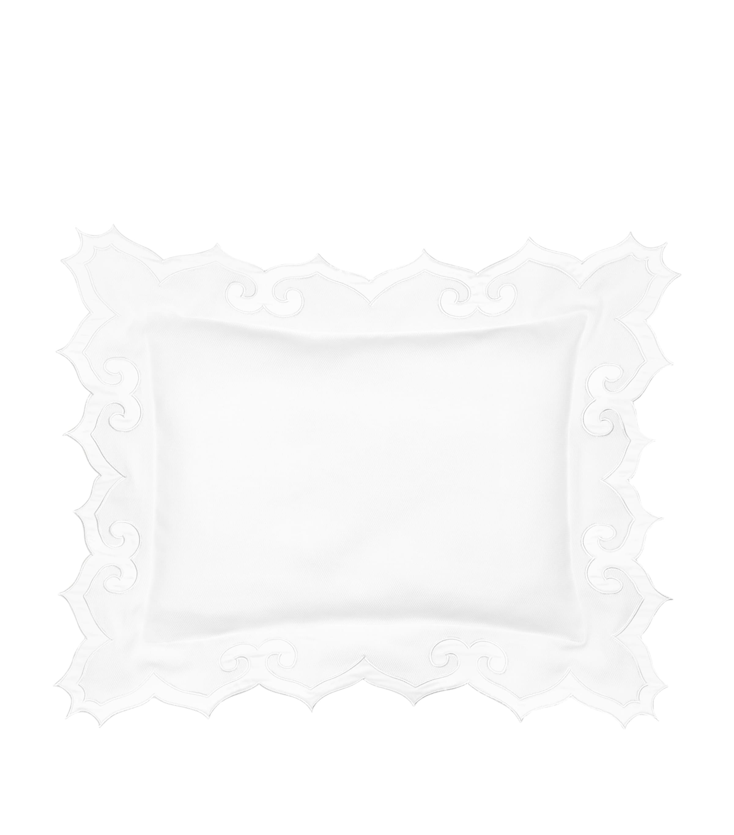 Pratesi Marrakesh Boudoir Sham In White