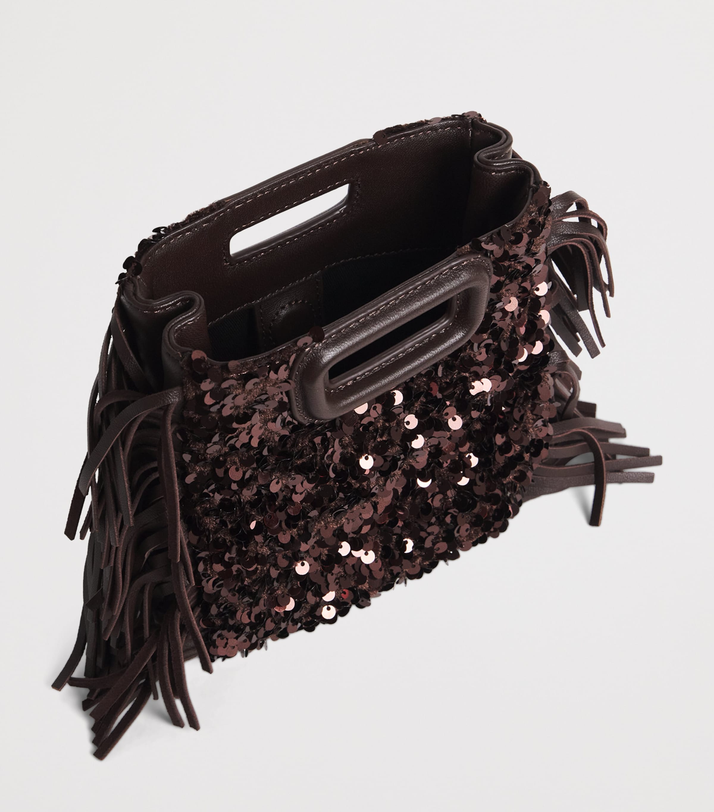 Sequin M Mini Bag BROWN Image 6