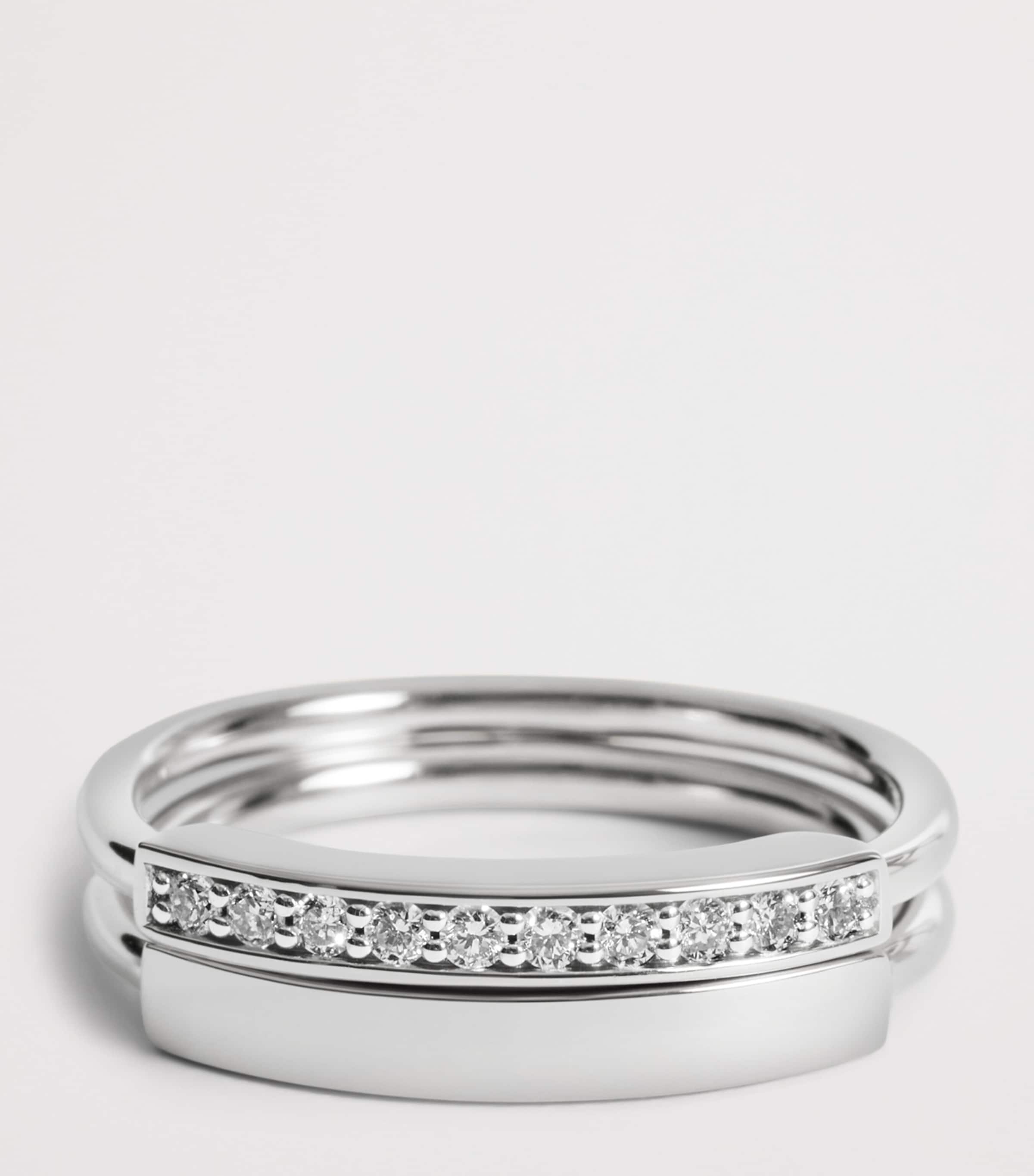 Monica Vinader Sterling Silver Linear Stacking Ring Silver Image 6