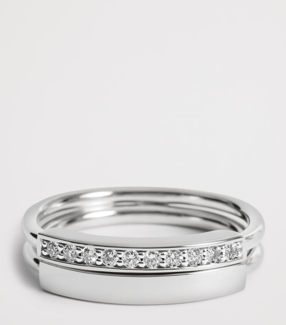 Monica Vinader Sterling Silver Linear Stacking Ring Silver Image 6