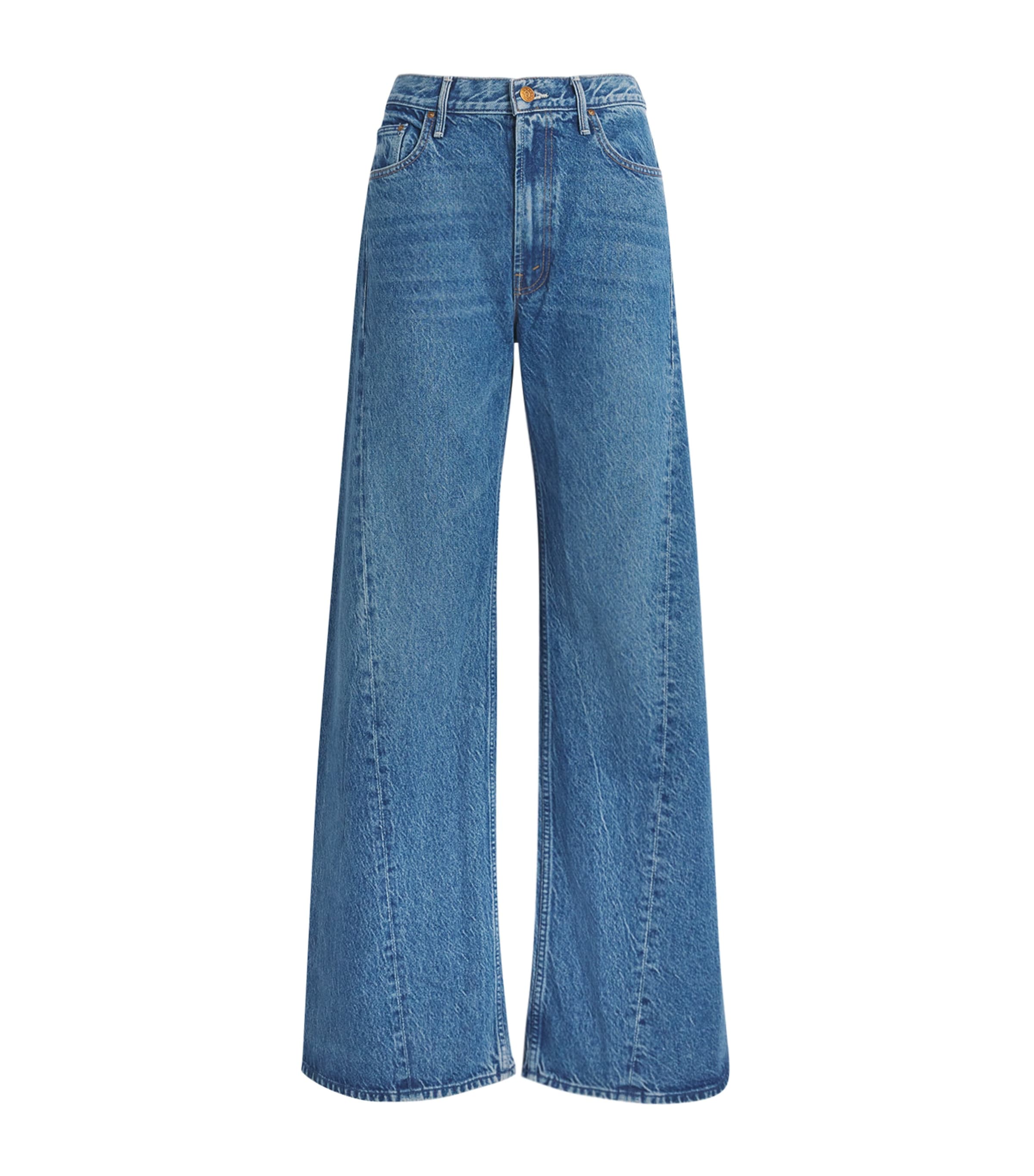 Mother The Lemon Twist Jeans Rolling In The Dough In Blue