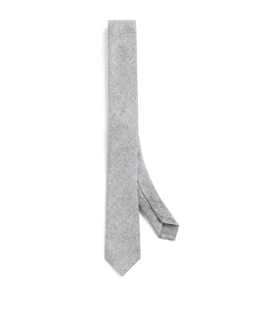 Wool Tie GRIGIO CHIARO MELANG Image 1
