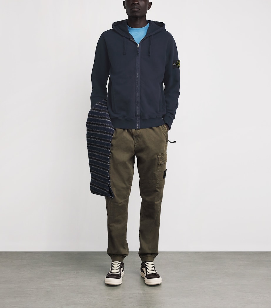 Cotton Compass Logo Zip-Up Hoodie V0020 Image 2