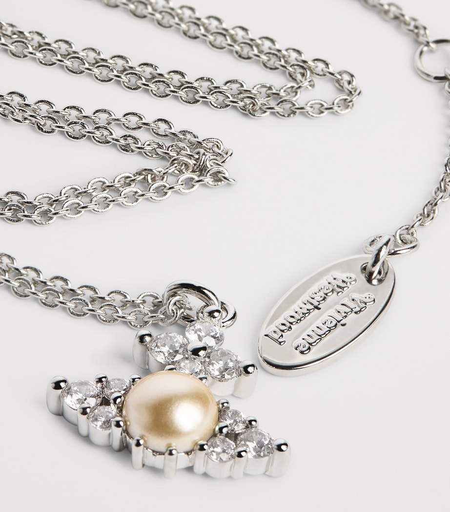 Feodora Pendant Necklace PLATINUM CREAMROSE Image 5