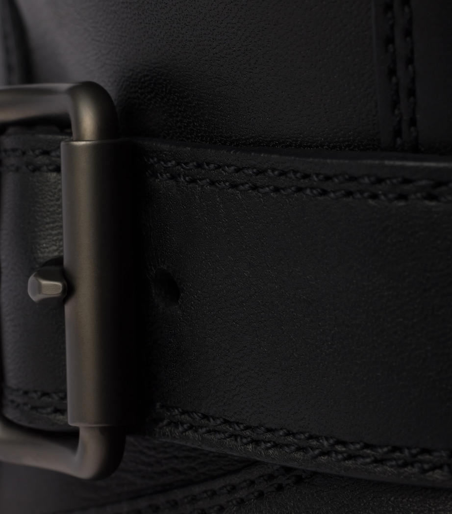 Leather Biker Boots F0002 Image 5