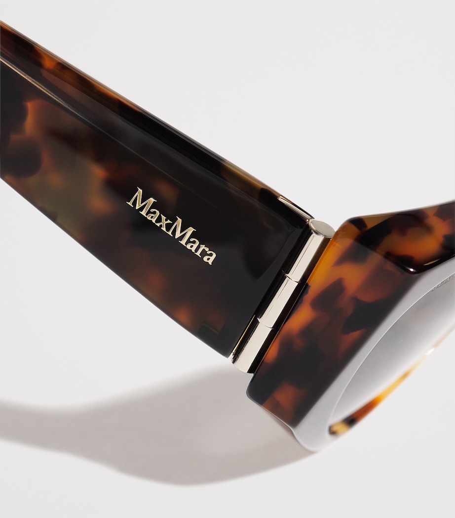 Acetate Tortoiseshell Cat Eye Sunglasses TAWNY BRONZE BROW Image 4