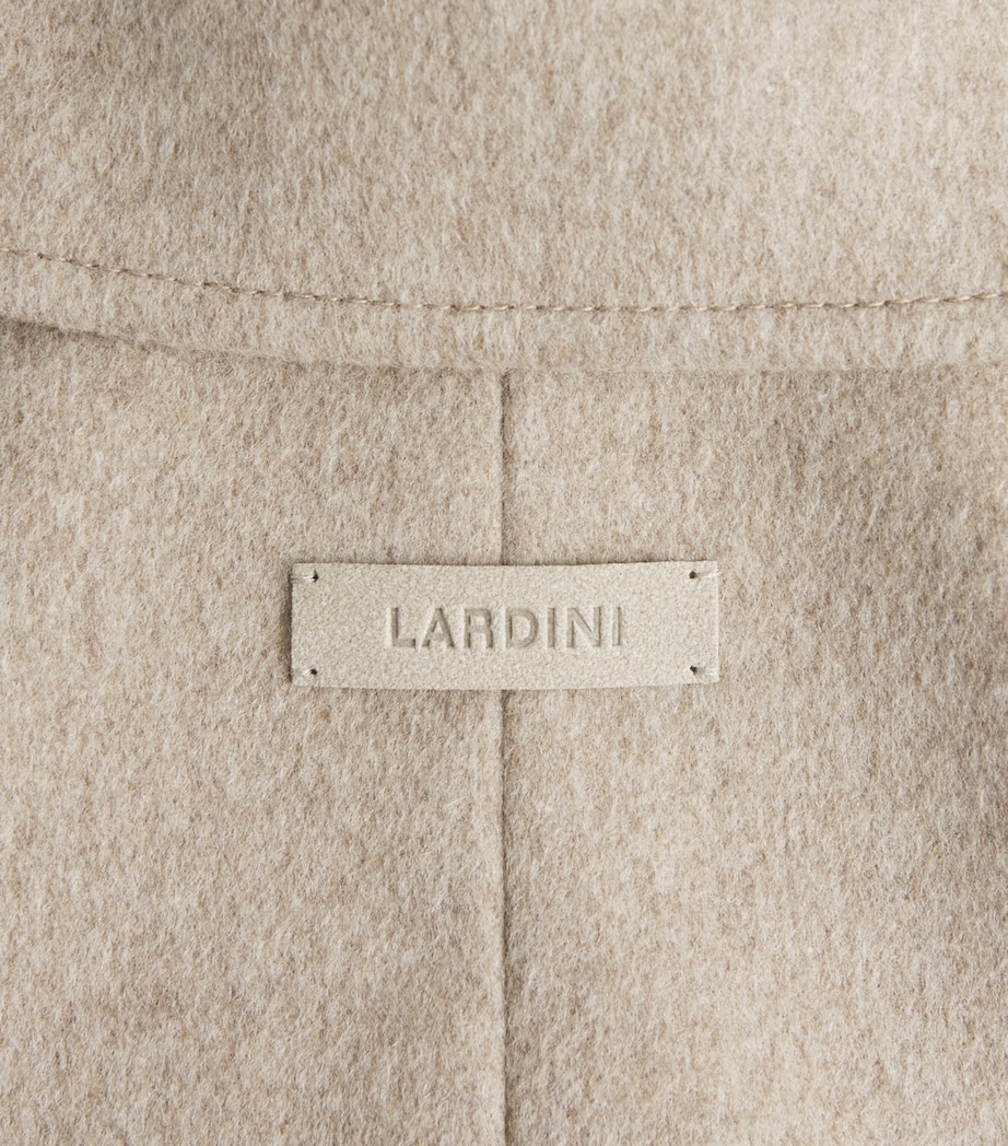 Lardini Mens Virgin Wool Jacket Light Beige Image 6