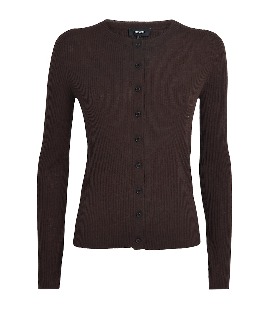Wool-Cashmere Barely There Cardigan WARM CHOCOLATE Image 1
