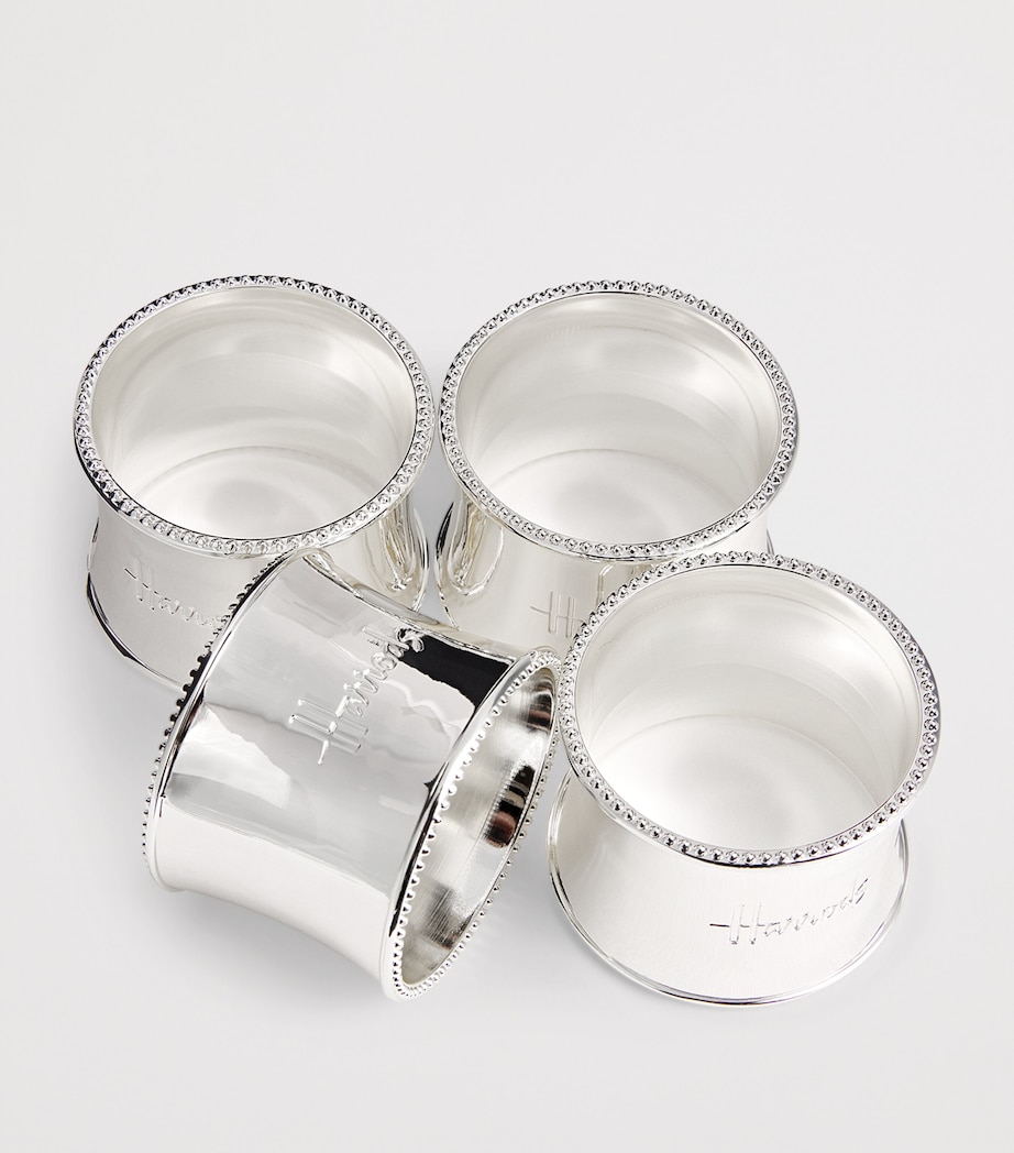 Stainless Steel Napkin Rings (Set of 4) SILVER Image 2