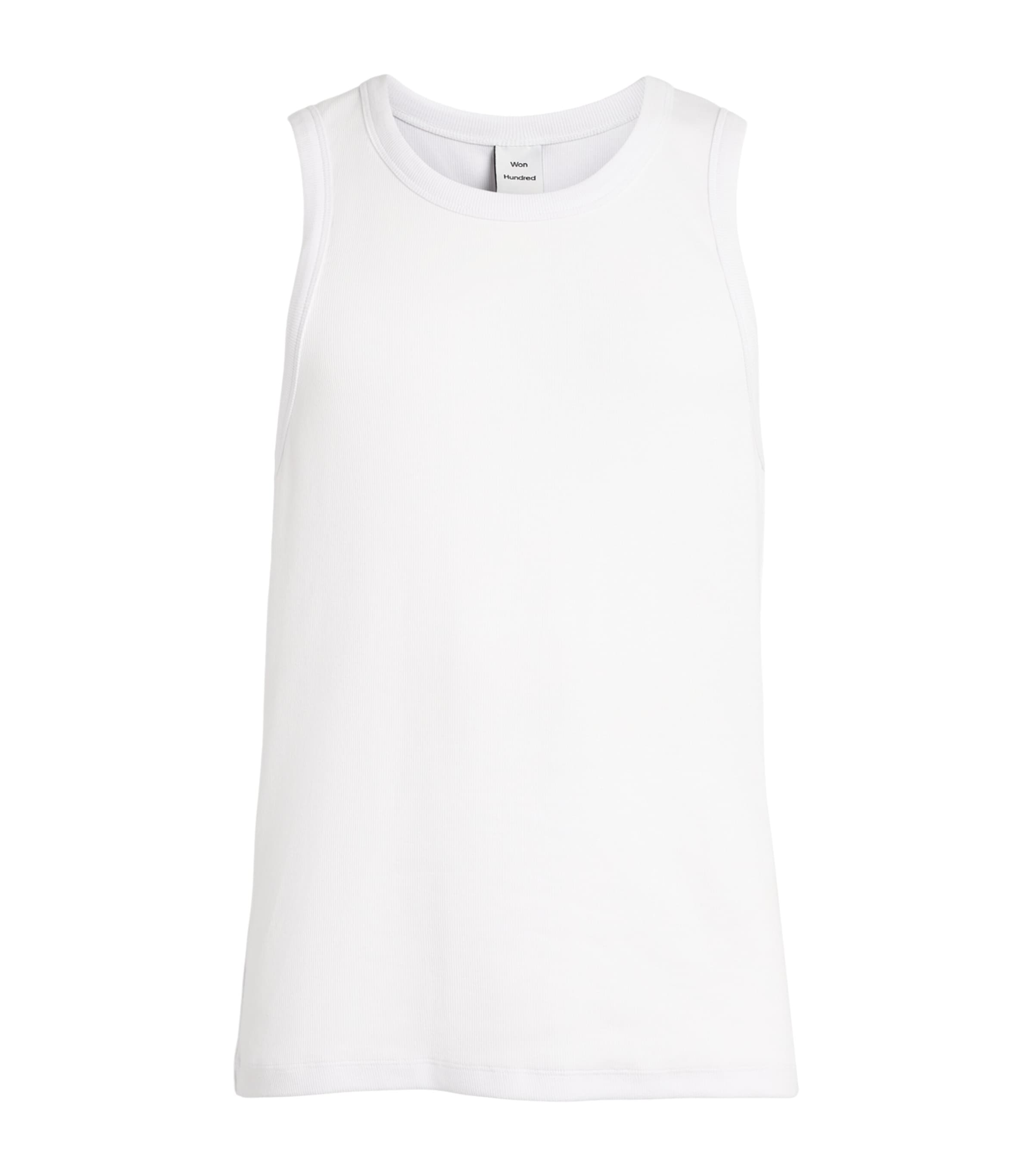 Won Hundred Mens Stretch-Cotton Simo Tank Top Bright White Image 1