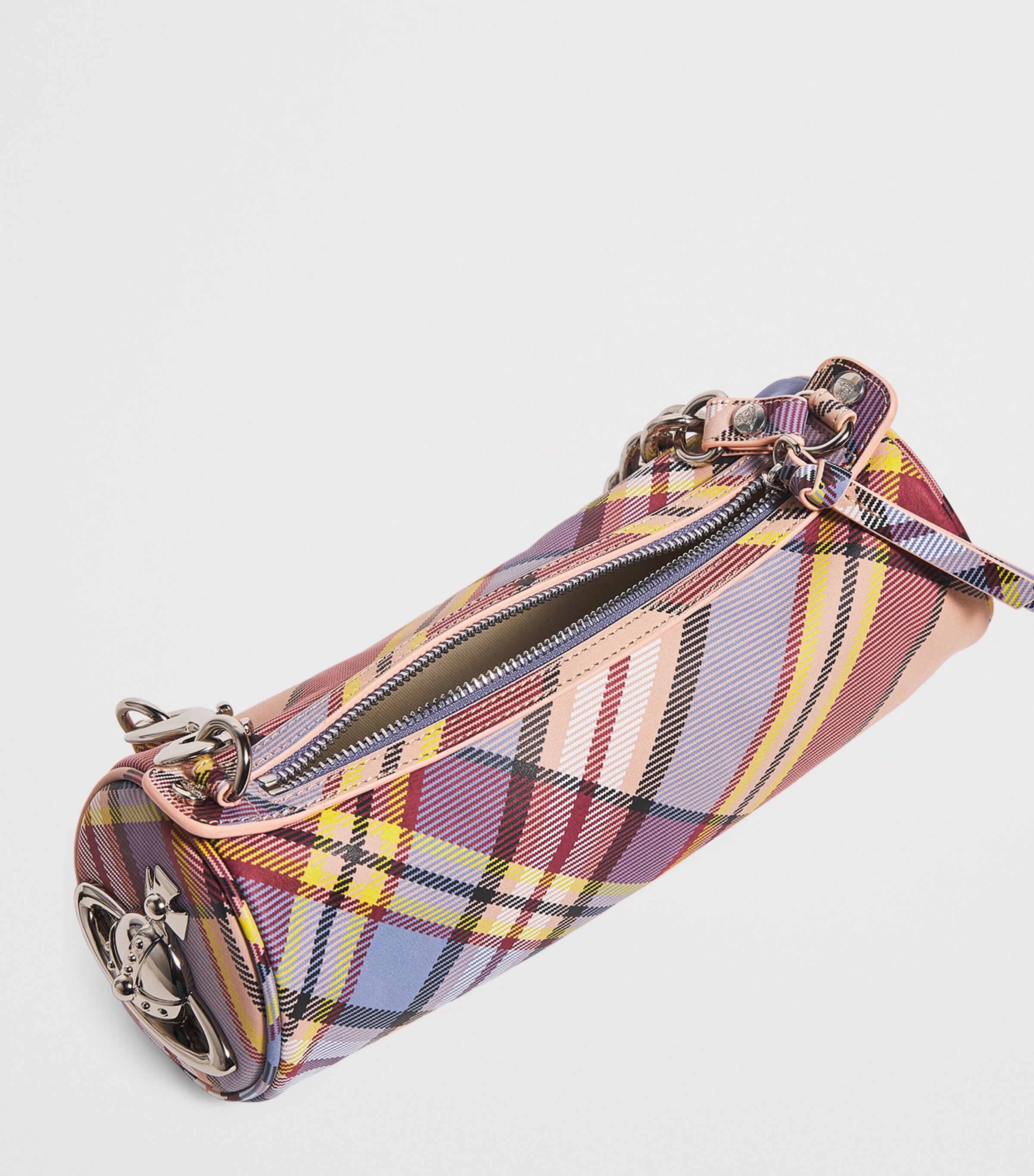 Vivienne Westwood Tartan Cindy Cylinder Shoulder Bag