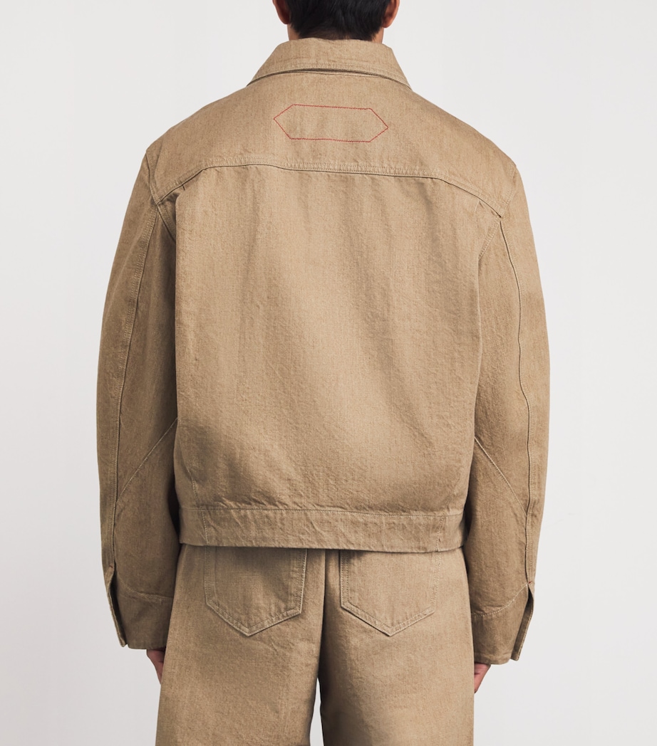 Denim Jacket BEIGE-150 Image 4