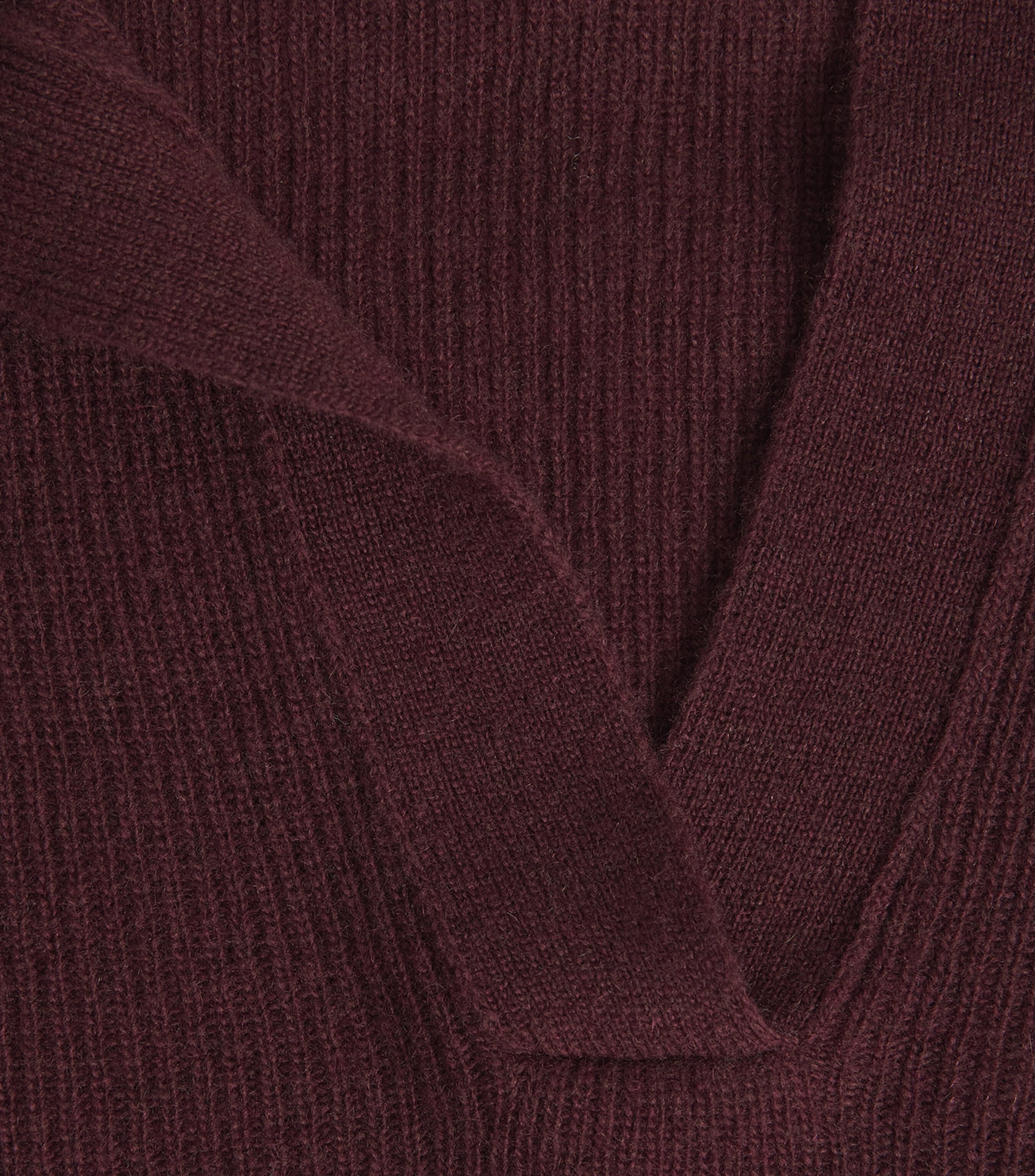 Citizens of Humanity Womens Wool-Cashmere Simone Polo Sweater Burgundy Image 6