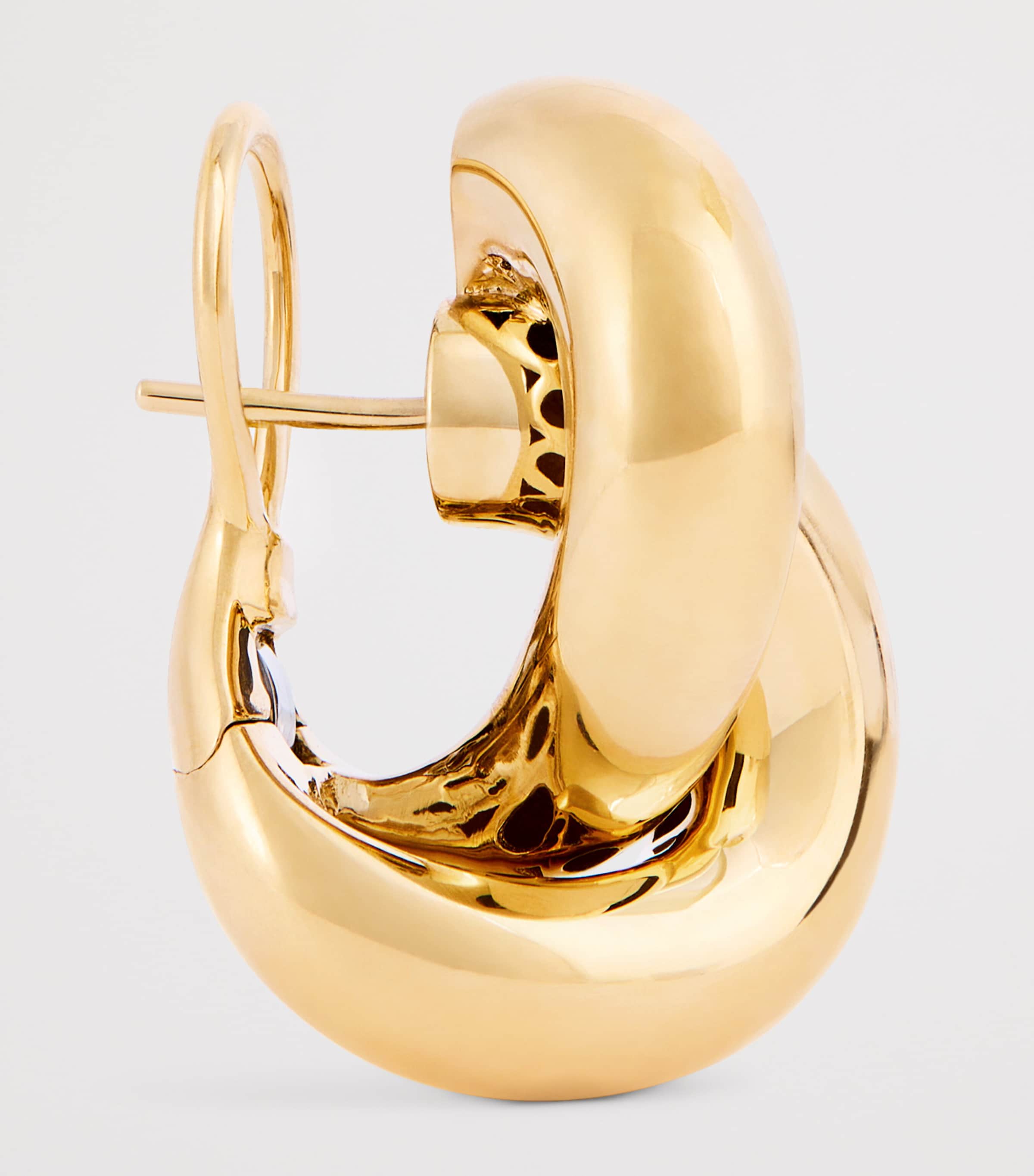 Large Yellow Gold Legacy Knot Earrings YELLOW GOLD Image 3