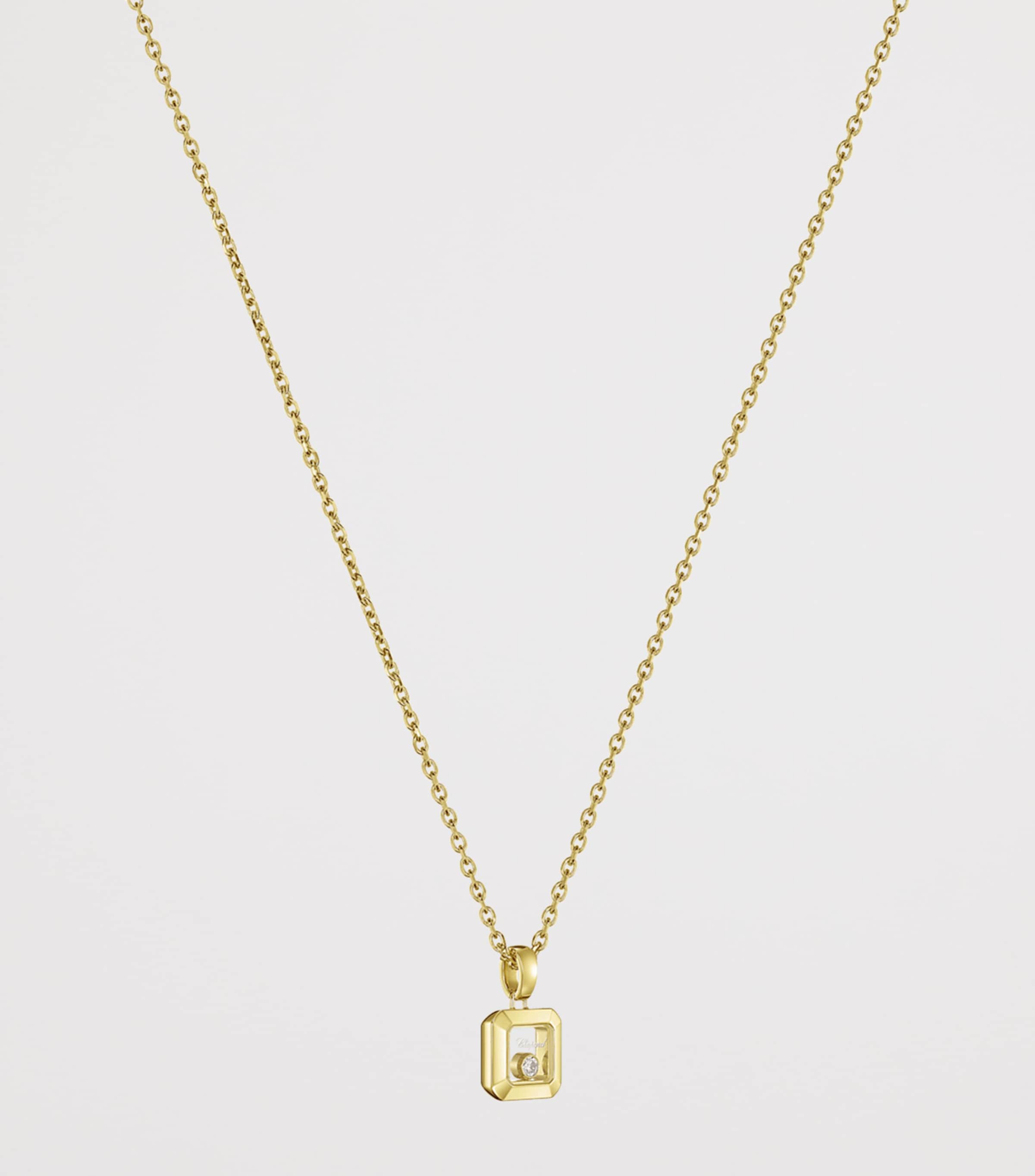 Yellow Gold and Diamond Happy Diamonds Icons Necklace 18K YELLOW GOLD Image 3